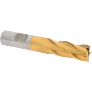 VALUE COLLECTION Square End Mill: 5/8" Dia, 1-5/8" LOC, 4 Flute, High Speed Steel 722-3055