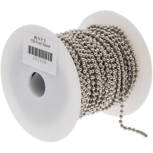 BALL CHAIN MFG. CO., INC. Number 6 Trade Size Steel Ball Chain 00155A