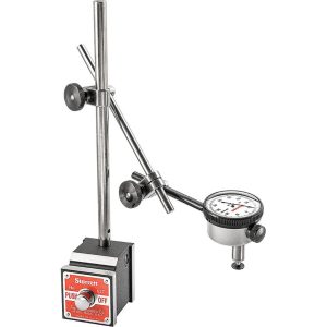 STARRETT Dial Indicator & Base Kit: 0-100 Dial Reading 65259