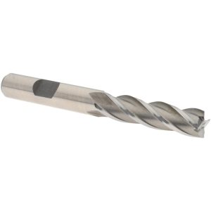 VALUE COLLECTION Square End Mill: 3/8" Dia, 1-1/2" LOC, 4 Flute, High Speed Steel 720-3505
