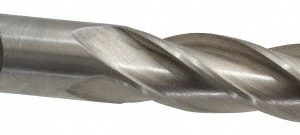 VALUE COLLECTION Square End Mill: 5/8" Dia, 2-1/2" LOC, 4 Flute, High Speed Steel 720-3511
