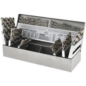 TRIUMPH TWIST DRILL Drill Bit Set: Jobber Length Drill Bits, 115 Pc, 0.04" Drill Bit Sizes118 &deg;, High Speed Steel 090560