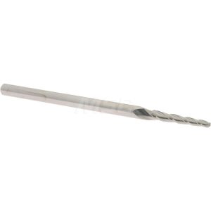 ACCUPRO Tapered End Mill: 2 deg Angle per Side, 1/16" Small Dia, 1/2" LOC, 3 Flute, Solid Carbide, Ball End 01734425