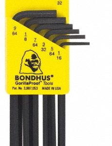 BONDHUS 10 Piece L-Key Hex Key Set 12138