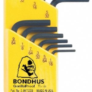BONDHUS 10 Piece L-Key Hex Key Set 12238