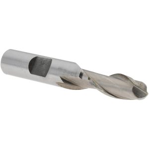 VALUE COLLECTION Ball End Mill: 7/16" Dia, 1" LOC, 2 Flute, High Speed Steel 720-1411