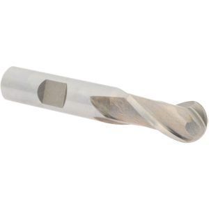 VALUE COLLECTION Ball End Mill: 9/16" Dia, 1" LOC, 2 Flute, High Speed Steel 720-1415