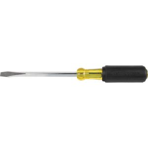 KLEIN TOOLS Slotted Screwdriver: 5/16" Width, 10-7/8" OAL, 6" Blade Length 600-6