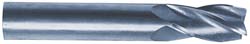 SGS Square End Mill: 9/16" Dia, 1-1/8" LOC, 4 Flute, Solid Carbide 39165