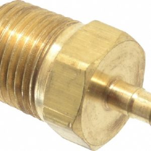 PARKER Barbed Tube Male Connector: Multiple Barbs, 1/8-27 28-5/32-2