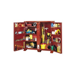 JOBOX Jobsite Cabinet: 60-3/4" High, Steel, Brown 1-697990