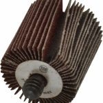 CGW ABRASIVES Mounted Flap Wheel: 1" Face Width, 120 Grit, Aluminum Oxide 39967