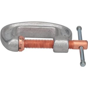 THIEMAN MACHINE CO C-Clamp: 1-1/2" Max Opening, 1-1/4" Throat Depth, Light-Duty, Aluminum Alloy Body CCC-1001