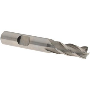 VALUE COLLECTION Square End Mill: 5/16" Dia, 3/4" LOC, 4 Flute, High Speed Steel 720-3207