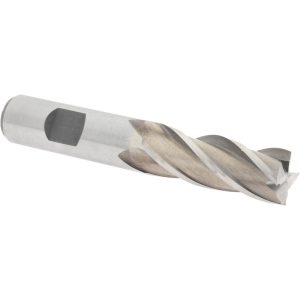 VALUE COLLECTION Square End Mill: 5/8" Dia, 1-5/8" LOC, 4 Flute, High Speed Steel 720-3213