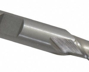 VALUE COLLECTION Square End Mill: 3/8" Dia, 3/4" LOC, 2 Flute, High Speed Steel 720-1513