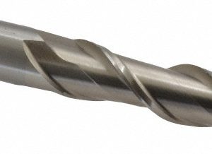 VALUE COLLECTION Square End Mill: 3/4" Dia, 3" LOC, 2 Flute, High Speed Steel 720-1539