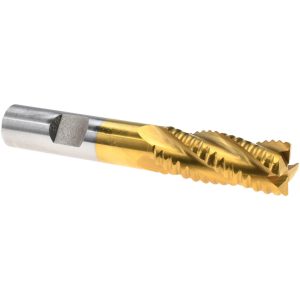 VALUE COLLECTION Roughing End Mill: 9/16" Dia, 4 Flute, Single End, Cobalt 724-1131