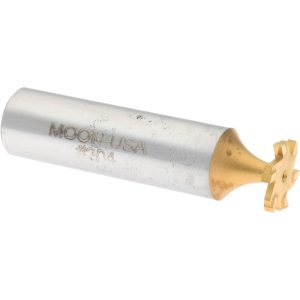 VALUE COLLECTION Woodruff Keyseat Cutter: 1/2" Cut Dia, 1/16" Cut Width, 1/2" Shank Dia, Straight Tooth TC204-TIN