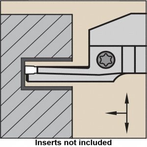 KENNAMETAL Indexable Grooving Blade: 1.6575" High, Left Hand, 0.2362" Min Width 3557178
