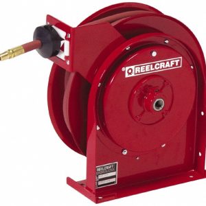 REELCRAFT Hose Reel with Hose: 1/4" ID Hose x 50', Spring Retractable 5450 OLP