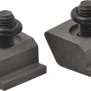 MITEE-BITE 1/2-13 Screw Thread, 1-1/2" Wide x 3/8" High, Serrated Steel Machinable Style Screw Mount Toe Clamp 26088