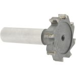 VALUE COLLECTION Woodruff Keyseat Cutter: 1-3/8" Cut Dia, 1/4" Cut Width, 1/2" Shank Dia, Straight Tooth TC811