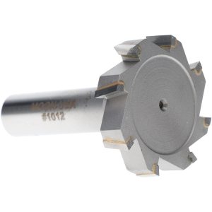 VALUE COLLECTION Woodruff Keyseat Cutter: 1-1/2" Cut Dia, 5/16" Cut Width, 1/2" Shank Dia, Staggered Tooth STC1012