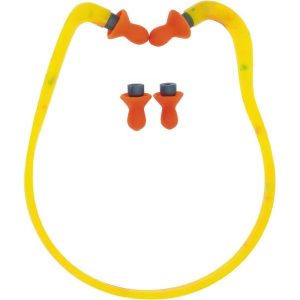 HOWARD LEIGHT Earplugs: Foam, Contoured, Push-In Stem, Banded QB1HYG