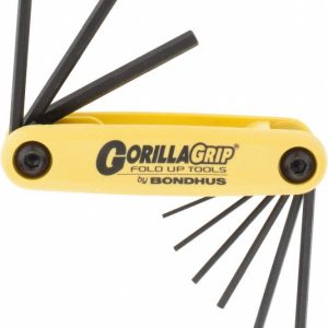 BONDHUS 9 Piece Fold-Up Hex Key Set 12591