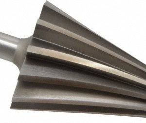 ALVORD POLK 2-17/64" Dia, 1/4" Small End Dia, 1/2" Dia Round Shank, 3-7/8" Flute, Repairman's Reamer 04028