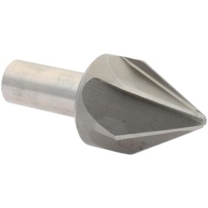 VALUE COLLECTION Countersink: 1-1/2" Head Dia, 60.00 deg Included Angle, 6 Flute, High-Speed Steel, Right Hand Cut SC2060132
