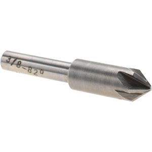 VALUE COLLECTION Countersink: 3/8" Head Dia, 82.00 deg Included Angle, 6 Flute, High-Speed Steel, Right Hand Cut SC2082024