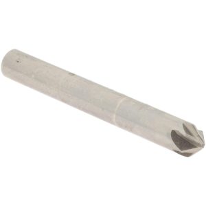 VALUE COLLECTION Countersink: 1/4" Head Dia, 90.00 deg Included Angle, 6 Flute, High-Speed Steel, Right Hand Cut SC2090016
