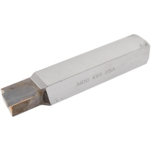 CLAPP & HANEY BRAZED TOOL Single Point Tool Bit: AR-10, 5/8" Shank Width, 5/8" Shank Height, K68 Solid Carbide Tip, Right Hand 44018