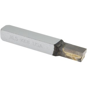 CLAPP & HANEY BRAZED TOOL Single Point Tool Bit: AL-5, 5/16" Shank Width, 5/16" Shank Height, K68 Solid Carbide Tip, Left Hand 44637