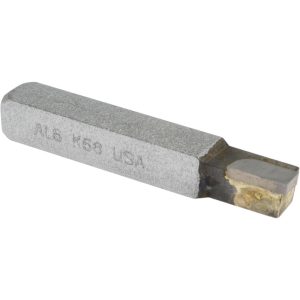 CLAPP & HANEY BRAZED TOOL Single Point Tool Bit: AL-6, 3/8" Shank Width, 3/8" Shank Height, K68 Solid Carbide Tip, Left Hand 41999