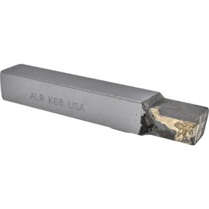 CLAPP & HANEY BRAZED TOOL Single Point Tool Bit: AL-8, 1/2" Shank Width, 1/2" Shank Height, K68 Solid Carbide Tip, Left Hand 42601