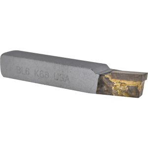 CLAPP & HANEY BRAZED TOOL Single Point Tool Bit: BL-6, 3/8" Shank Width, 3/8" Shank Height, K68 Solid Carbide Tip, Left Hand 47025