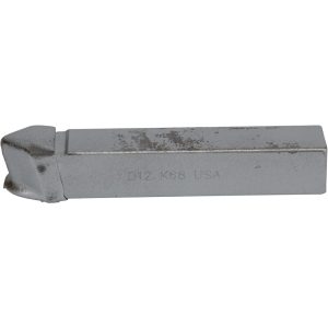 CLAPP & HANEY BRAZED TOOL Single Point Tool Bit: D-12, 3/4" Shank Width, 3/4" Shank Height, K68 Solid Carbide Tip, Neutral 47044