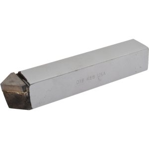 CLAPP & HANEY BRAZED TOOL Single Point Tool Bit: D-16, 1" Shank Width, 1" Shank Height, K68 Solid Carbide Tip, Neutral 47045