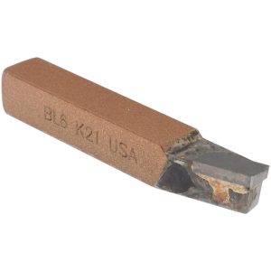 CLAPP & HANEY BRAZED TOOL Single Point Tool Bit: BL-6, 3/8" Shank Width, 3/8" Shank Height, K21 Solid Carbide Tip, Left Hand 47131