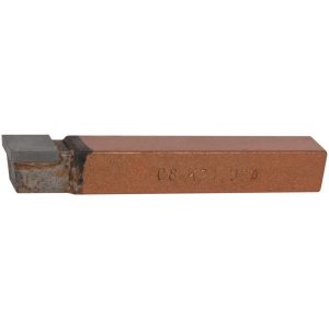 CLAPP & HANEY BRAZED TOOL Single Point Tool Bit: C-8, 1/2" Shank Width, 1/2" Shank Height, K21 Solid Carbide Tip, Neutral 47140