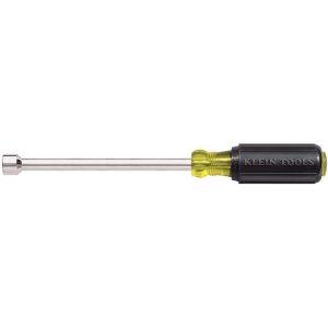 KLEIN TOOLS Nut Driver: 9/16" Drive, Hollow Shaft, Color-Coded Handle, 11-3/8" OAL 646-9/16