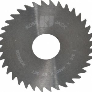 ROBBJACK Slitting & Slotting Saw: 1-3/4" Dia, 0.0400" Thick, 1/2" Arbor Hole, 36 Teeth, Solid Carbide C17-0400-16-36