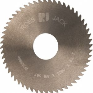 ROBBJACK Slitting & Slotting Saw: 2-1/4" Dia, 1/16" Thick, 5/8" Arbor Hole, 56 Teeth, Solid Carbide C22-0625-20-56