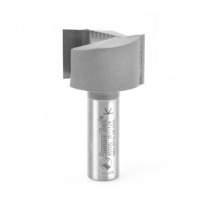 AMANA TOOL 1-1/4" Diam, 3/4" LOC, 2 Flute Carbide-Tipped Edge Profile Mortising Router Bit 45505