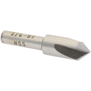 VALUE COLLECTION Countersink: 3/8" Head Dia, 82.00 deg Included Angle, 3 Flute, High-Speed Steel, Right Hand Cut SC4082024