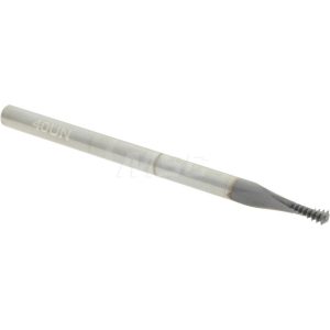 ACCUPRO Helical Flute Thread Mill: #4-40, Internal, 2 Flute, 1/8" Shank Dia, Solid Carbide C911-00440