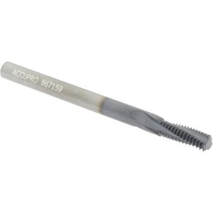 ACCUPRO Helical Flute Thread Mill: 1/4-28, Internal, 3 Flute, 0.1875" Shank Dia, Solid Carbide C911-25028